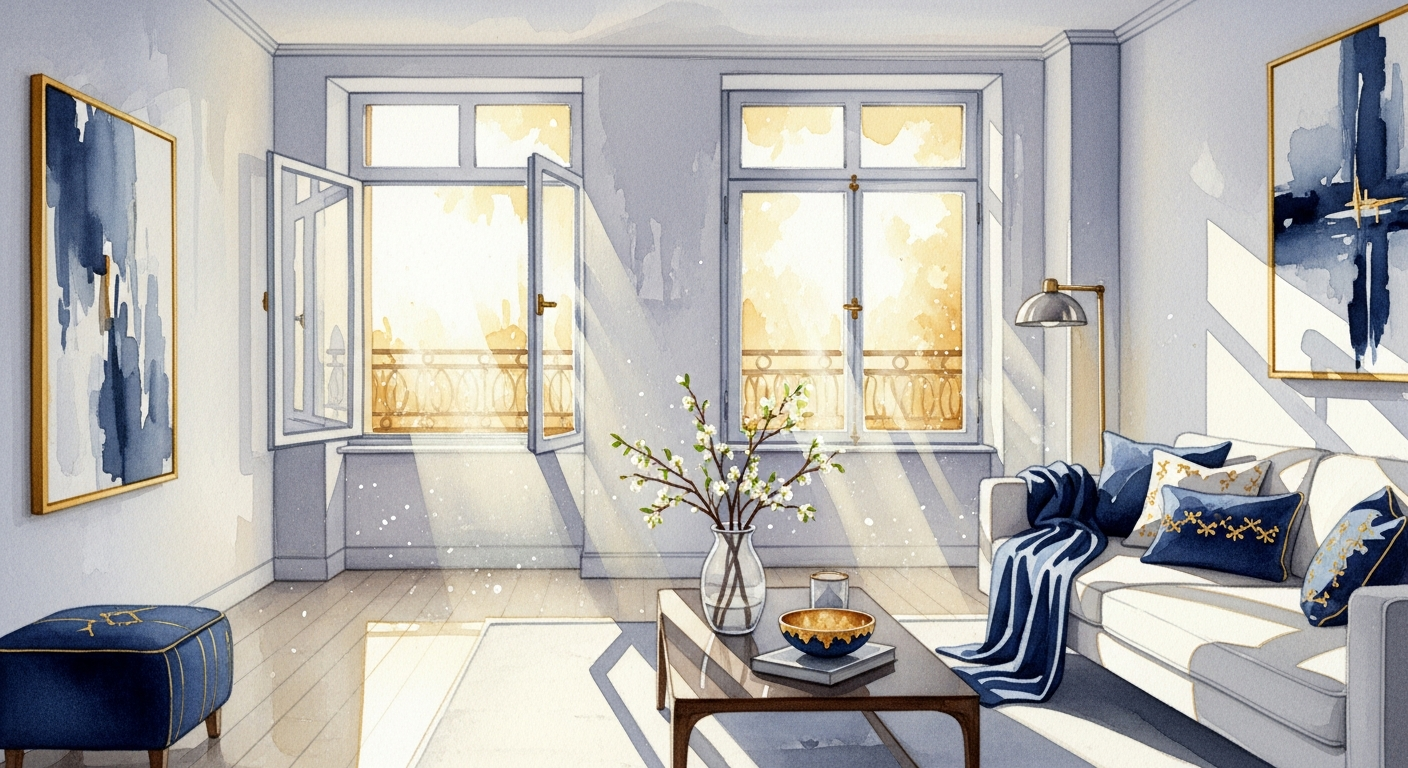 Ingatlan felkészítése eladásra - rendezett és tiszta szoba