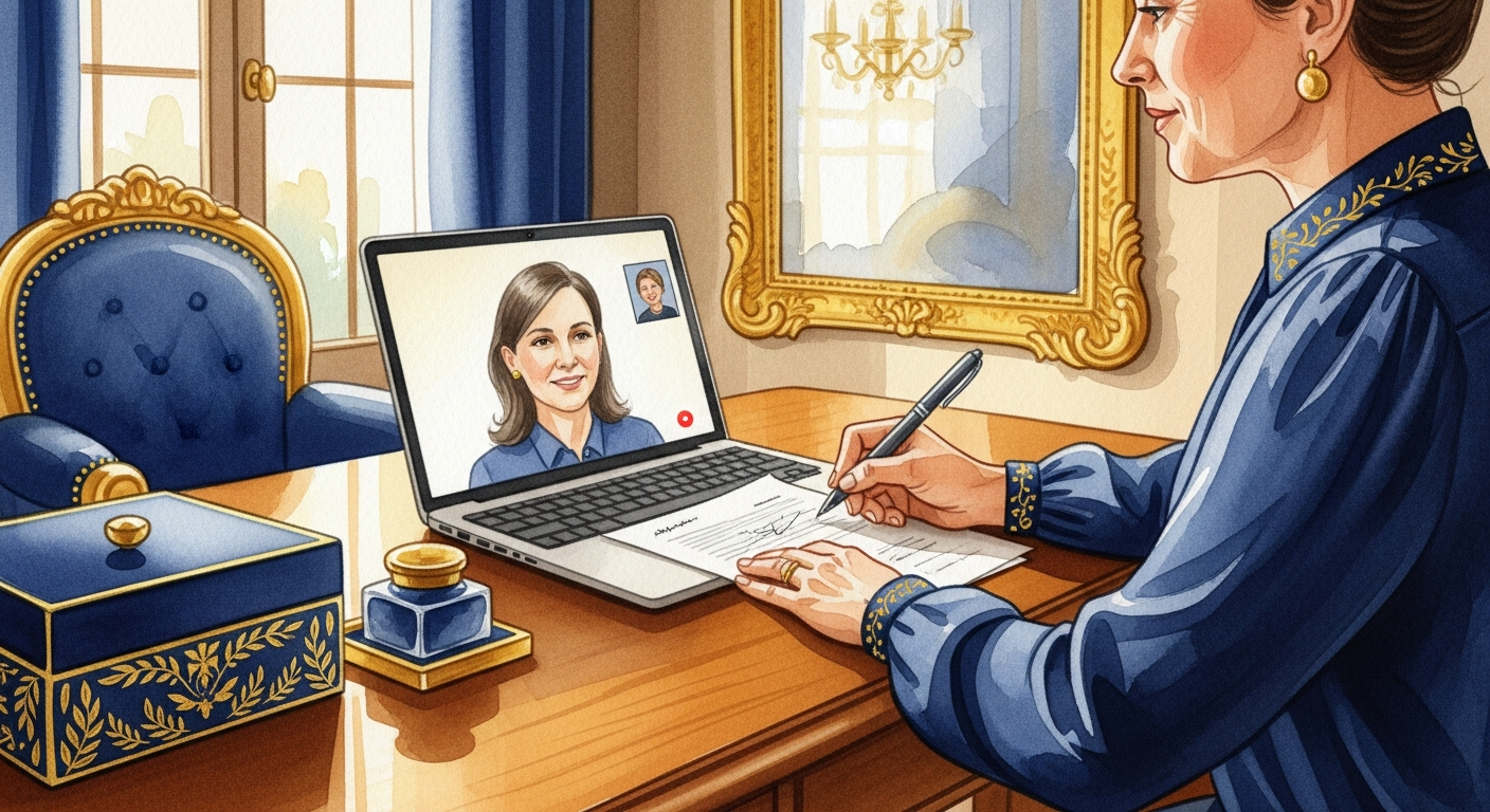 Meghatalmazás aláírása videóhíváson keresztül