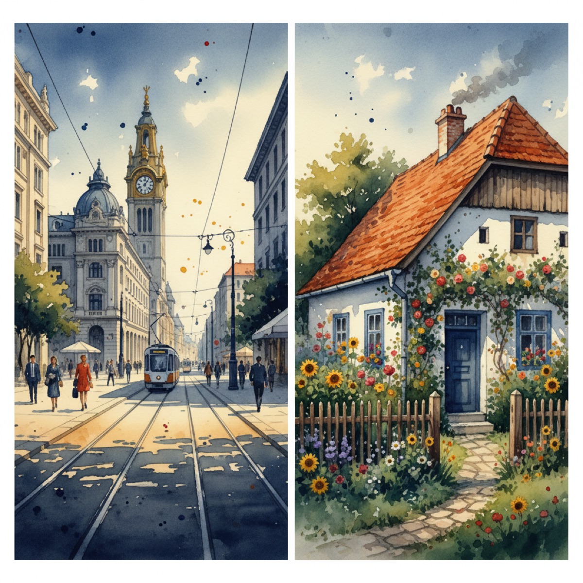 Ingatlan döntések külföldről — két világ